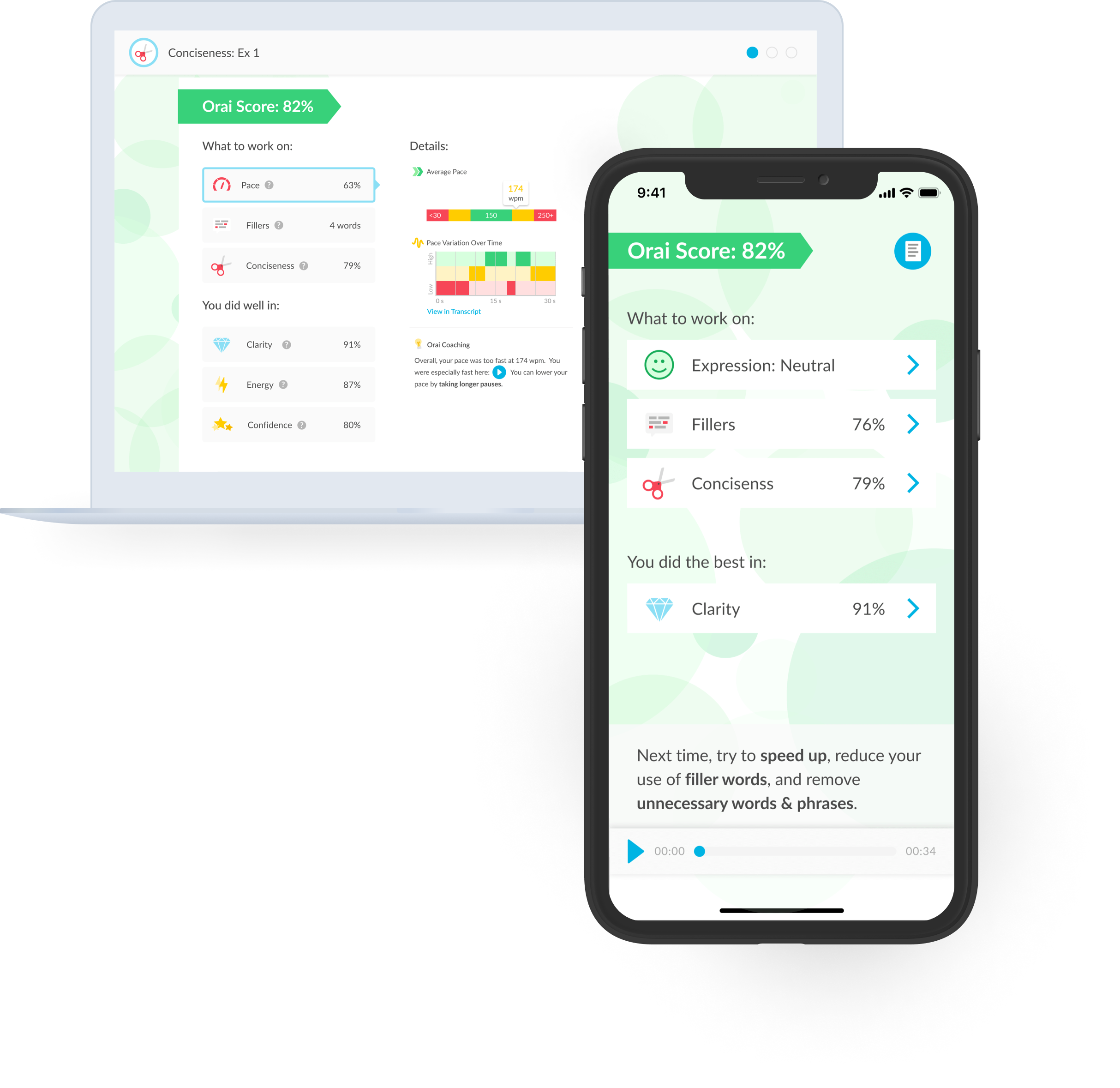 Orai App Interface